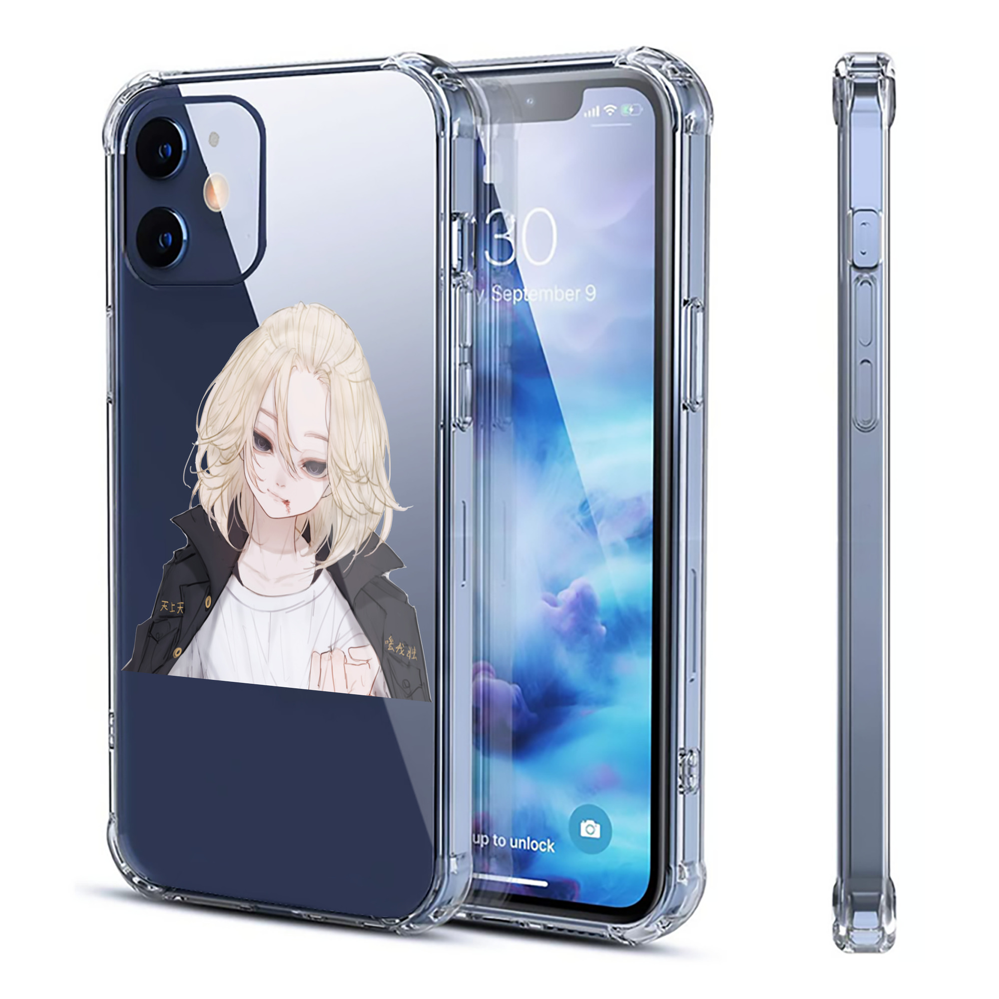 （画像用） 東京リベンジャーズ Tokyo Revengers 【iPhone 12シリーズ対応】透明スマホケース（クリアソフトケース）